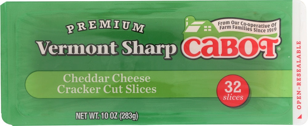 CABOT: Vermont Sharp Cheddar Cheese Cracker Cut Slices, 10 oz - Vending Business Solutions