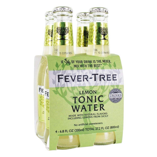 FEVER-TREE: Lemon Tonic Water 4x6.8 oz Bottle, 27.2 oz - Vending Business Solutions
