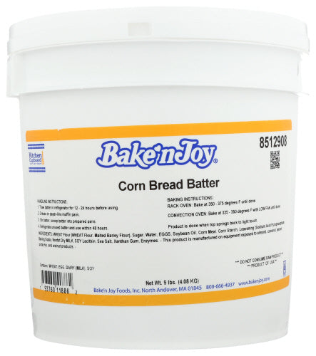 BAKE 'NJOY: Corn Bread Batter, 9 lb - Vending Business Solutions