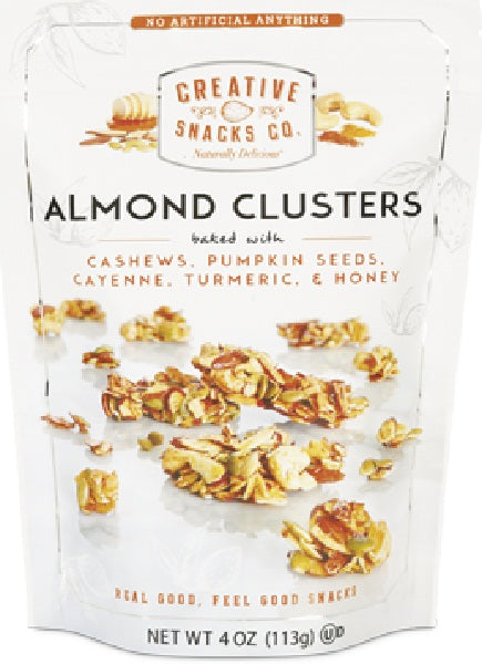 CREATIVE SNACK: Almond Cluster Cashew Nut, 4 oz - Vending Business Solutions