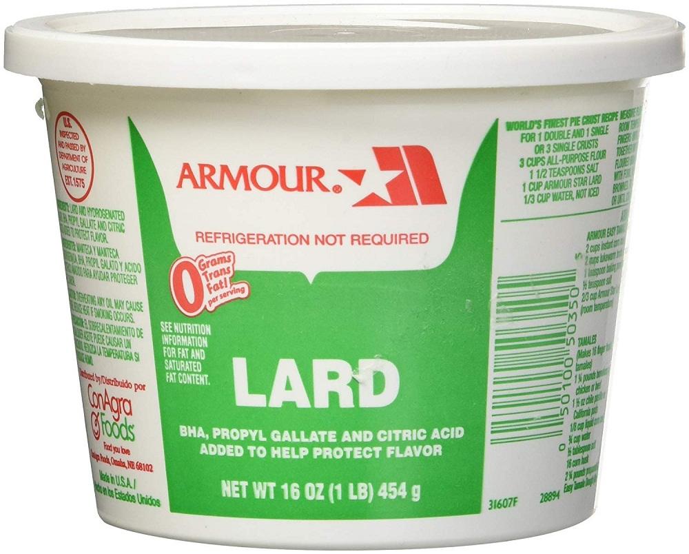 ARMOUR: Lard in Tub, 16 oz - Vending Business Solutions