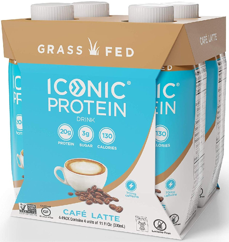 ICONIC: Protein Drink Latte Pack of 4, 44 oz - Vending Business Solutions