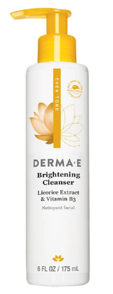 DERMA E: Even Tone Brightening Cleanser Licorice Extract & Vitamin B3, 6 oz - Vending Business Solutions
