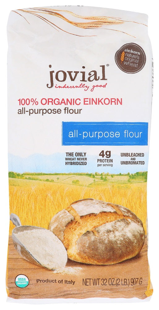 JOVIAL: Organic Einkorn All-Purpose Flour, 32 oz - Vending Business Solutions