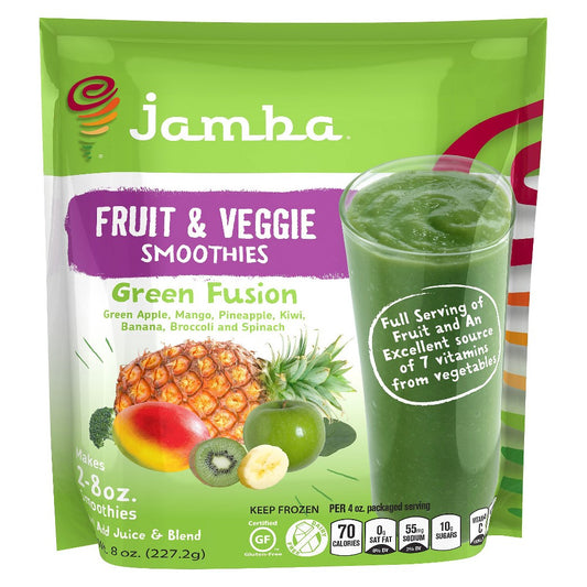 JAMBA JUICE: Fruit and Veggie Smoothies Green Fusion, 8 oz - Vending Business Solutions
