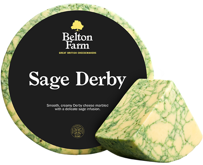 BELTON FARM: Sage Derby Cheese, 8.80 lb - Vending Business Solutions