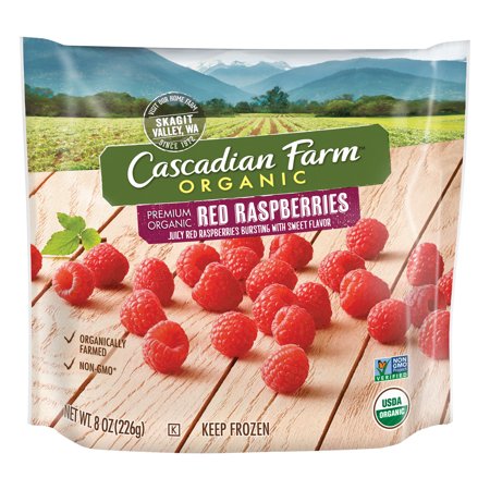 CASCADIAN FARM: Organic Frozen Red Raspberries, 8 oz - Vending Business Solutions