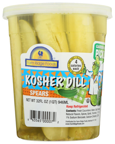 FARM RIDGE FOODS: Kosher Dill Spears Pickles, 32 oz - Vending Business Solutions