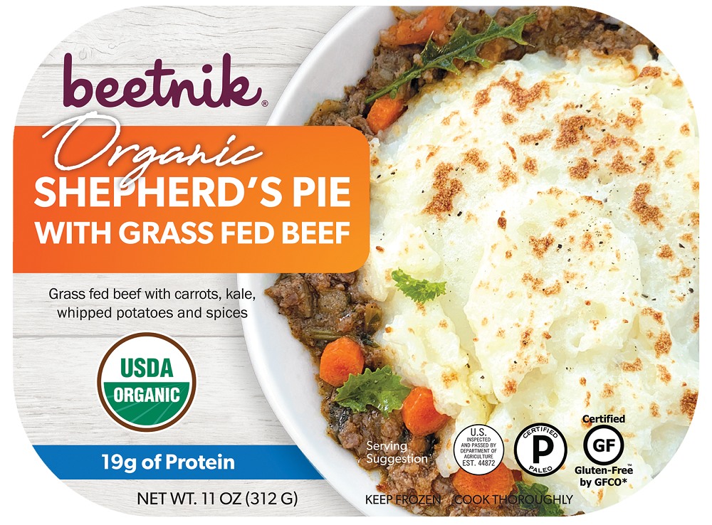 BEETNIK FOODS: Shepherd’s Pie with Grass Fed Beef, 10 oz - Vending Business Solutions