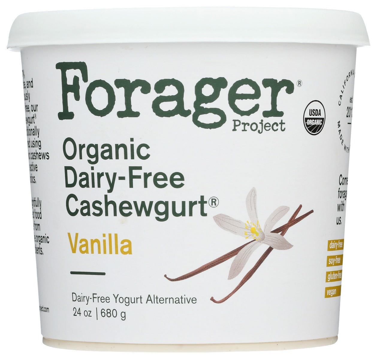 FORAGER: Vanilla Organic Cashewgurt, 24 oz - Vending Business Solutions