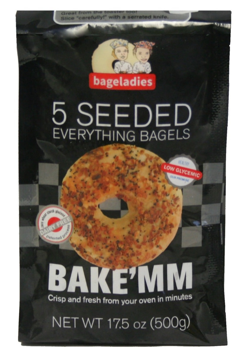 BAGELADIES: Seeded Everything Bagels, 17.50 oz - Vending Business Solutions