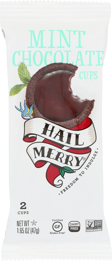 HAIL MERRY: Mint Chocolate Cups, 1.65 oz - Vending Business Solutions