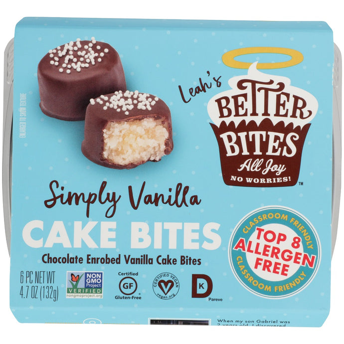 BETTER BITES: Cake Bites Simply Vanilla, 4.70 oz - Vending Business Solutions