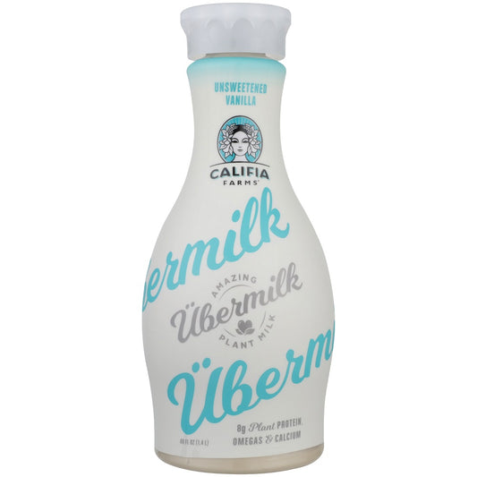 CALIFIA: Ubermilk Unsweetened Vanilla, 48 oz - Vending Business Solutions