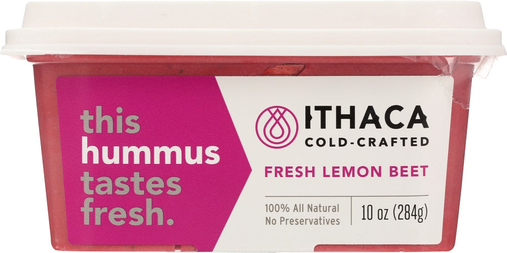ITHACA COLD CRAFTED: Fresh Lemon Beet Hummus, 10 oz - Vending Business Solutions