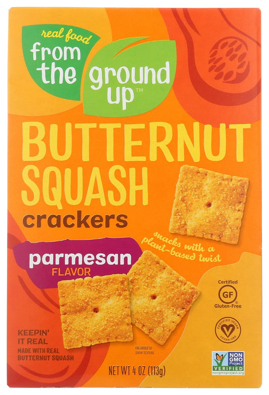 FROM THE GROUND UP: Butternut Squash Parmesan Crackers, 4 oz - Vending Business Solutions