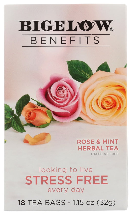 BIGELOW: Rose & Mint Herbal Tea, 1.15 oz - Vending Business Solutions