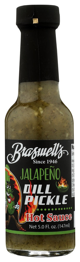 BRASWELL'S: Jalapeño Dill Pickle Hot Sauce, 5 oz - Vending Business Solutions