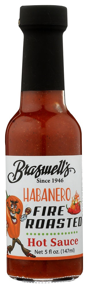 BRASWELL'S: Habanero Fire Roasted Hot Sauce, 5 oz - Vending Business Solutions