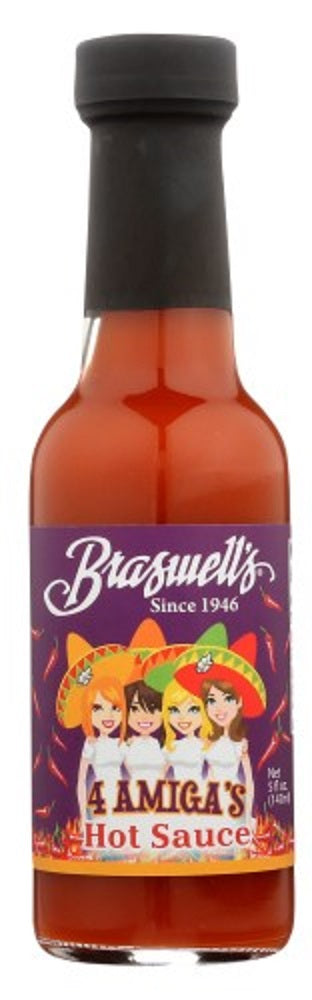 BRASWELL'S: 4 Amiga's Hot Sauce, 5 oz - Vending Business Solutions