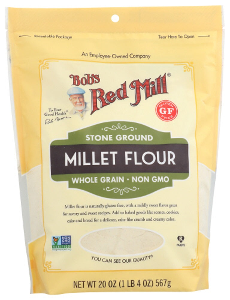 BOB'S RED MILL: Stone Ground Millet Flour, 20 oz - Vending Business Solutions
