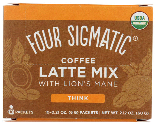 FOUR SIGMATIC: Coffee Latte Mix with Lion's Mane, 2.12 oz - Vending Business Solutions