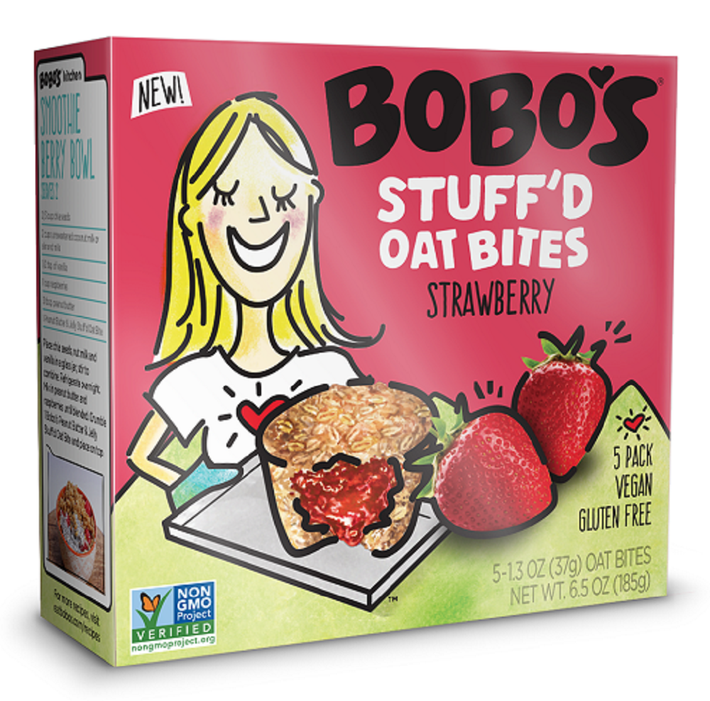 BOBO'S: Stuff'd Oat Bites Strawberry, 6.50 oz - Vending Business Solutions