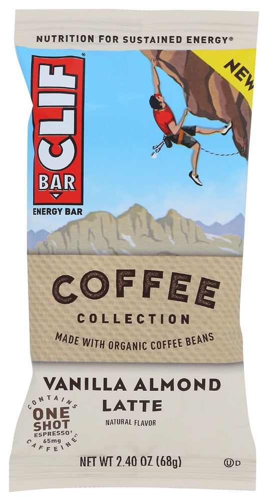 CLIF BAR: Vanilla Almond Latte Energy Bar, 2.40 oz - Vending Business Solutions