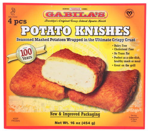GABILA: Potato Knishes 4 Pack, 16 oz - Vending Business Solutions