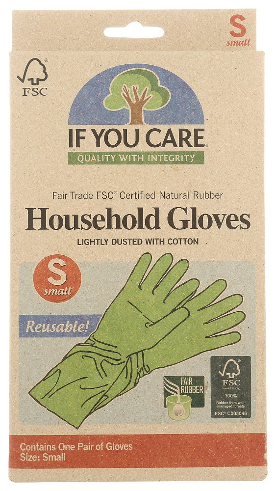 IF YOU CARE: Household Gloves Small, 1 ea - Vending Business Solutions