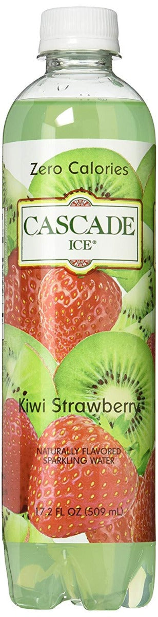 CASCADE ICE: Zero Calories Sparkling Water Kiwi Strawberry, 17.2 fl oz - Vending Business Solutions