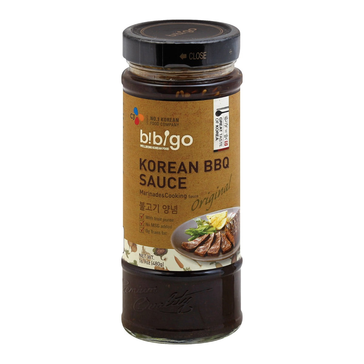 BIBIGO: Korean BBQ Sauce Original, 16.9 oz - Vending Business Solutions