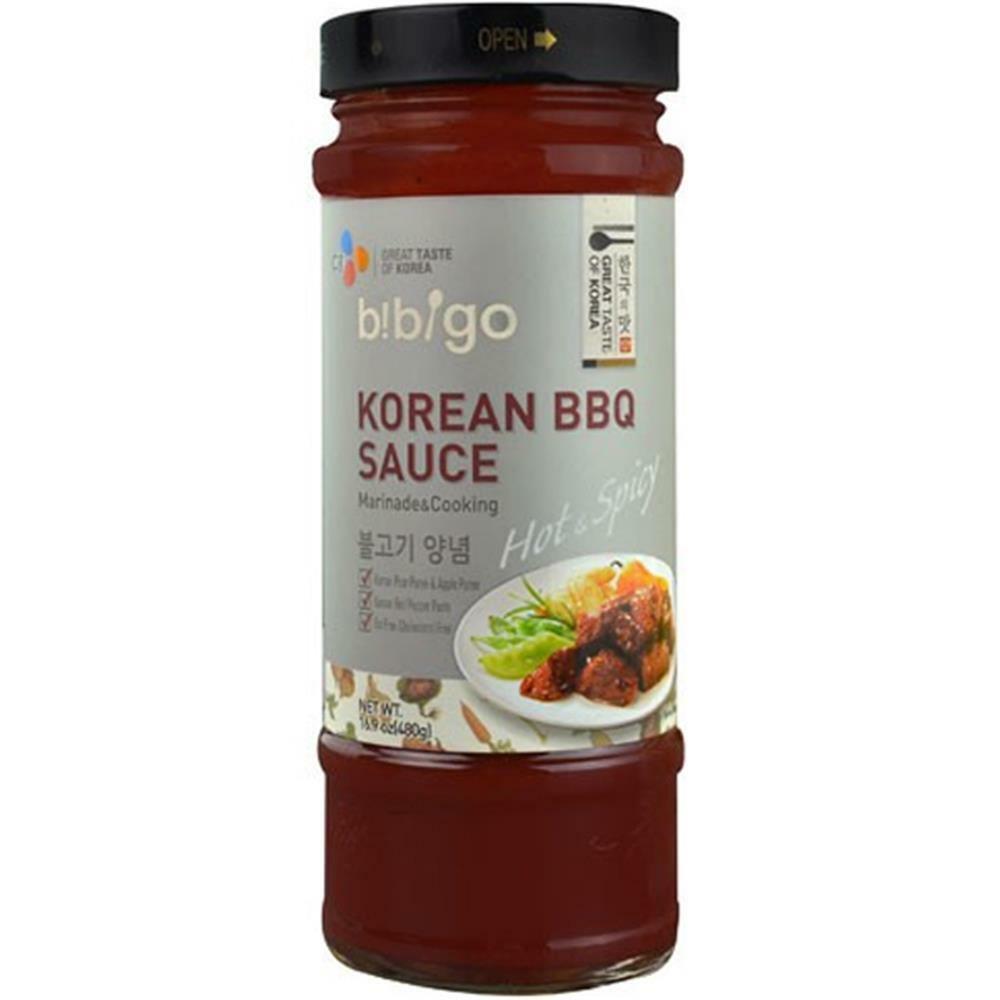 BIBIGO: Hot and Spicy Korean BBQ Sauce, 16.9 oz - Vending Business Solutions