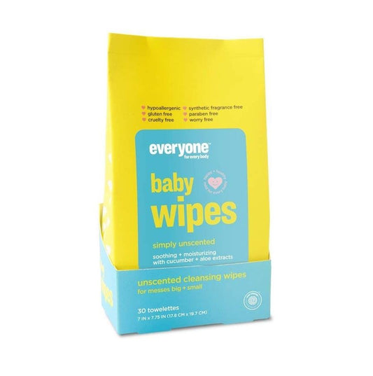 EVERYONE: Unscented Baby Wipes, 30 pack - Vending Business Solutions