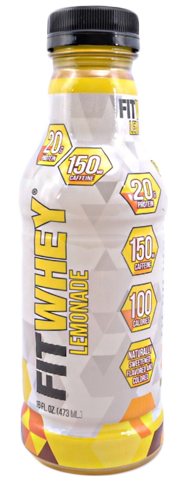 FITWHEY: Energy Protein Drink Lemon, 16 oz - Vending Business Solutions