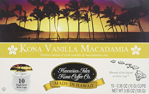 HAWAIIAN KONA: Coffee Kona Vanilla Macadamia Nut, 10 pk - Vending Business Solutions