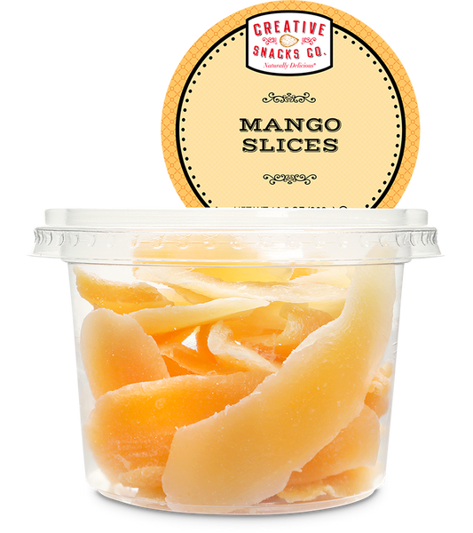CREATIVE SNACK: Dried Mango Slices Cup, 7.5 oz - Vending Business Solutions