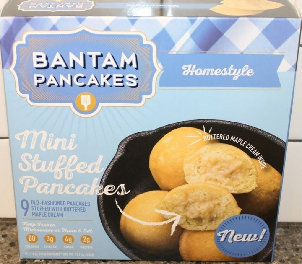 BANTAM PANCAKES: Homestyle Mini Stuffed Pancakes, 11.7 oz - Vending Business Solutions
