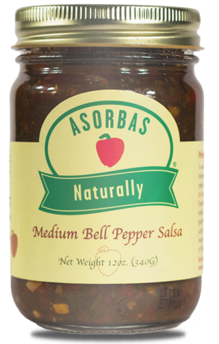 ASORBAS: Medium Bell Pepper Salsa, 12 oz - Vending Business Solutions