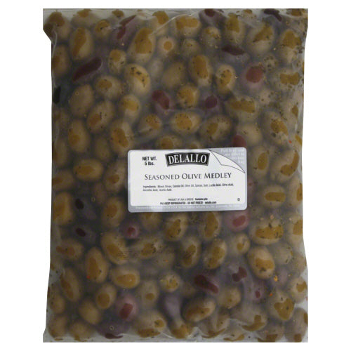 DELALLO: Seasoned Olive Medley, 5 lb - Vending Business Solutions