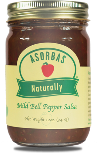 ASORBAS: Mild Bell Pepper Salsa, 12 oz - Vending Business Solutions