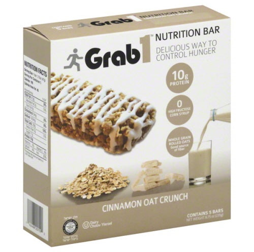 GRAB 1: Cinnamon Oat Crunch Bar 5ct, 47 gm - Vending Business Solutions