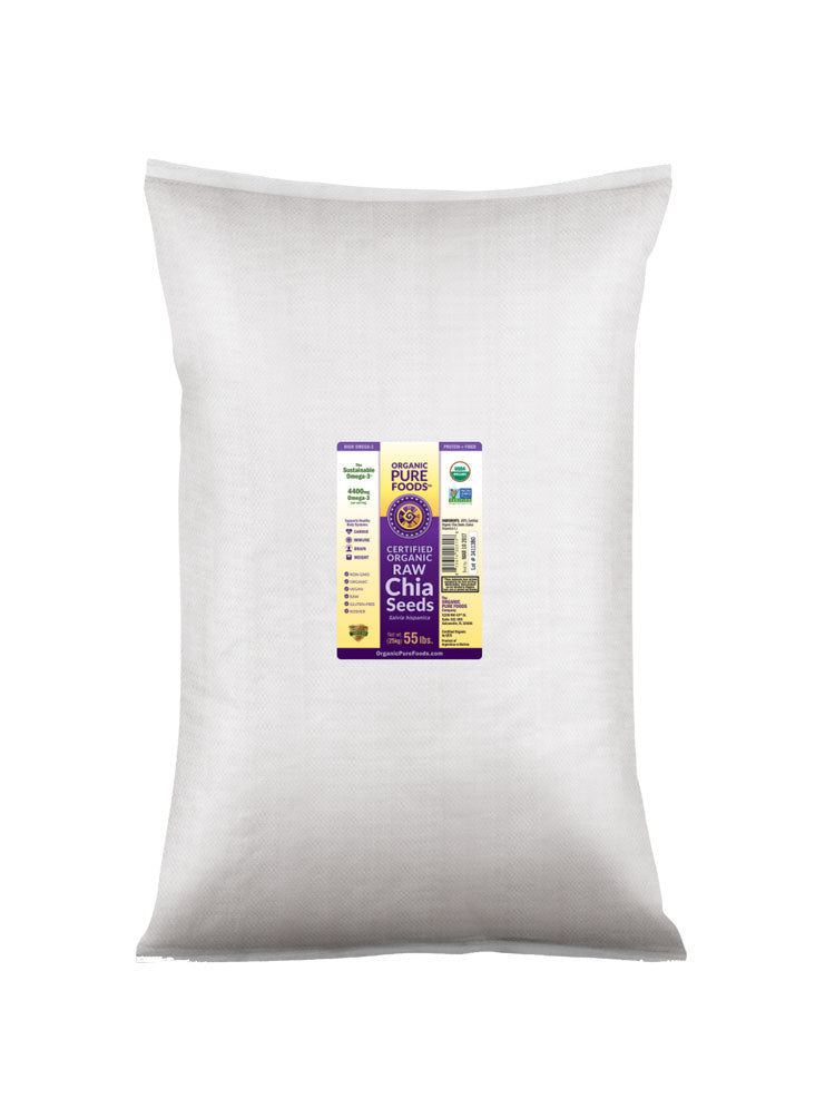 BULK SEEDS: Seed Chia Organic, 55 lb - Vending Business Solutions