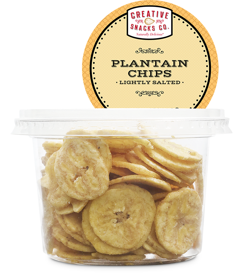 CREATIVE SNACK: Plantain Chips with Salt Cup, 3.5 oz - Vending Business Solutions