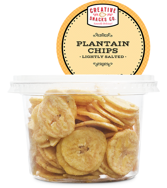 CREATIVE SNACK: Plantain Chips with Salt Cup, 3.5 oz - Vending Business Solutions