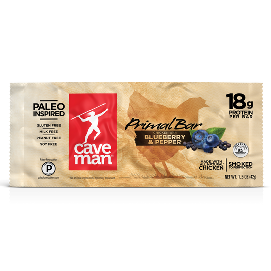 CAVEMAN FOODS: Bar Blueberry Pepper Primal, 1.5 oz - Vending Business Solutions