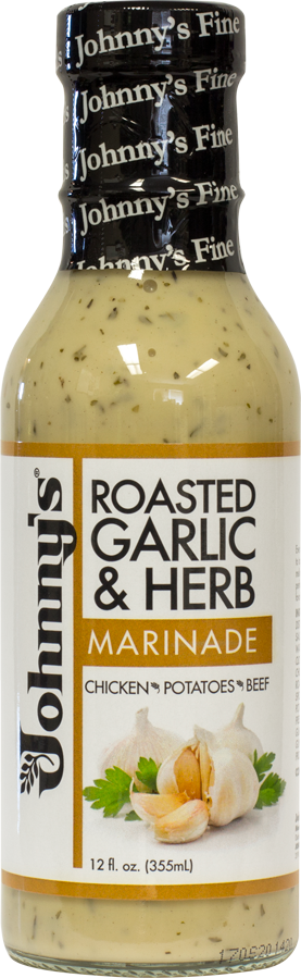 JOHNNYS FINE FOODS: Marinade Garlic & Herb, 12 oz - Vending Business Solutions