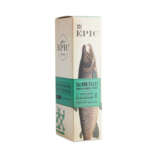 EPIC: Smoked Salmon Maple Fillet Strips, 10 pk - Vending Business Solutions