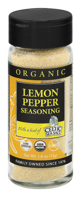 CELTIC: Organic Lemon Pepper Sea Salt, 1.8 oz - Vending Business Solutions