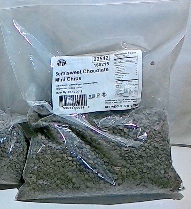 ENJOY LIFE: Semi Sweet Mini Chocolate Chips, 5 lb - Vending Business Solutions